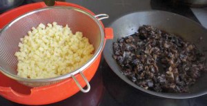 вареники с картофелем и грибами