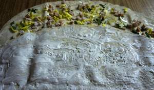лаваш с курицей и помидорами